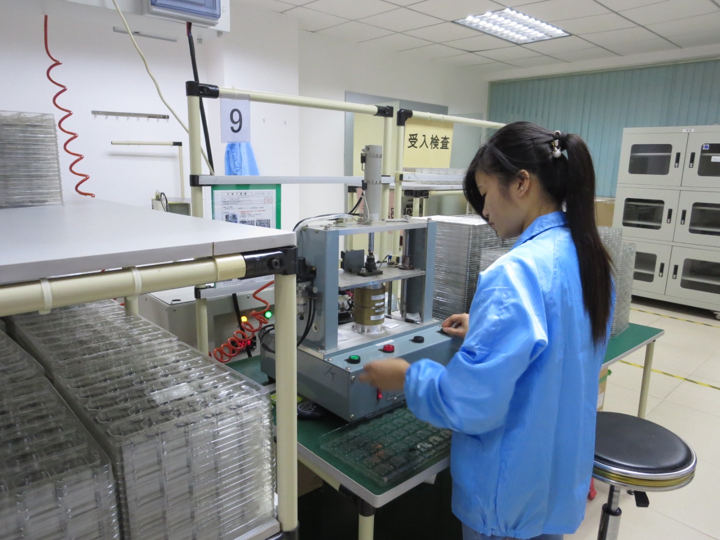 中国珠海工場 作業現場